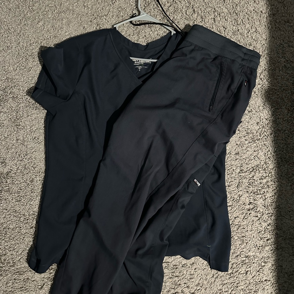 Greys Anatomy Scrub set Black Size XL